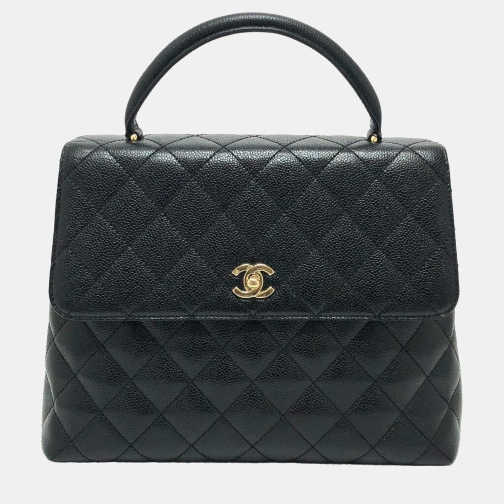 luxury-women-chanel-used-handbags-p1021810-001 Chanel Black Leather Trendy CC Shoulder Bag