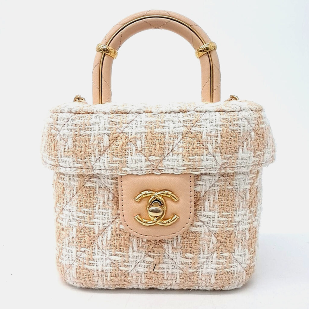 luxury-women-chanel-used-handbags-p1044162-001 Chanel Tweed Top Handle Bag