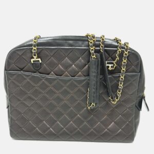 Chanel Black Vintage Chain Shoulder Bag