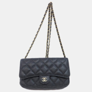 Chanel Caviar Skin Chain Shoulder Matelasse Bag