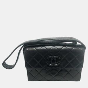 Chanel Black CC Mark bag shawl Shoulder Bag