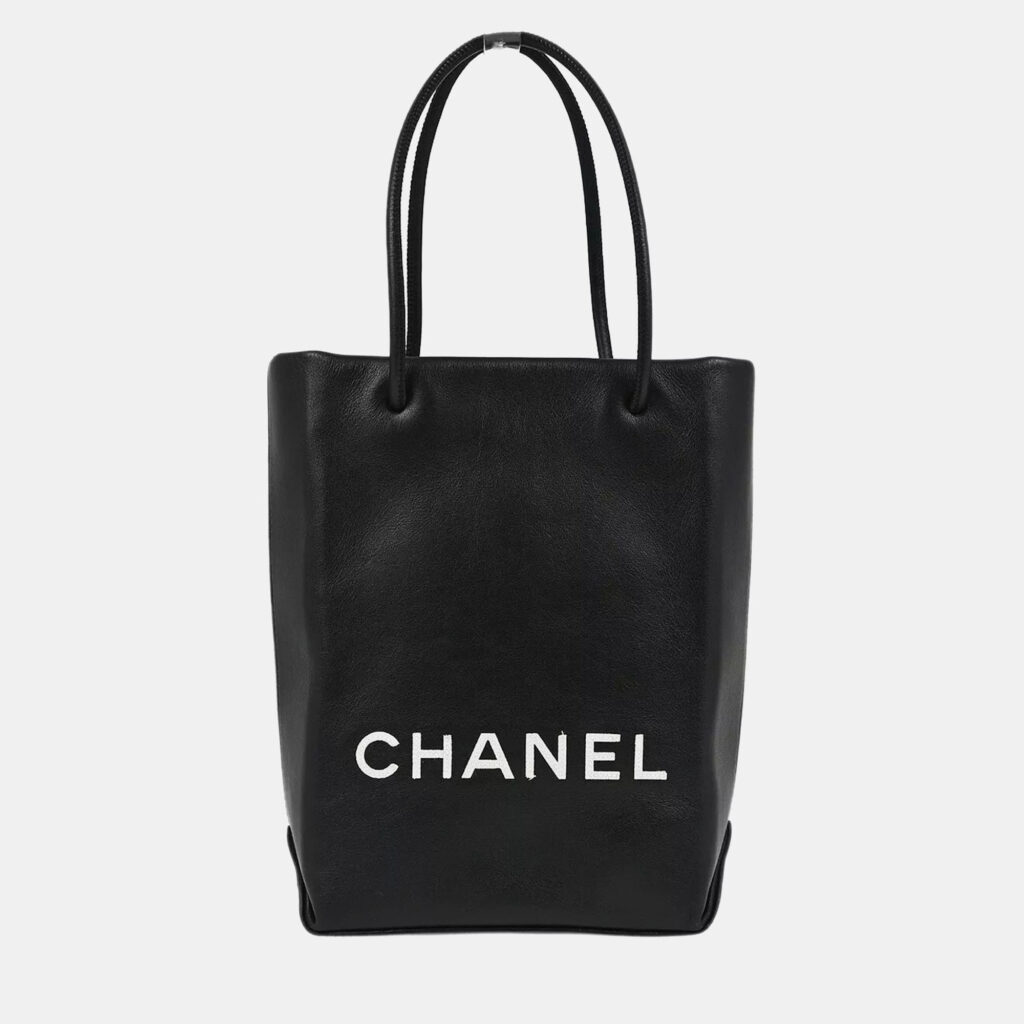 luxury-women-chanel-used-handbags-p1071278-002 Chanel Black Calfskin Essential Tote Bag