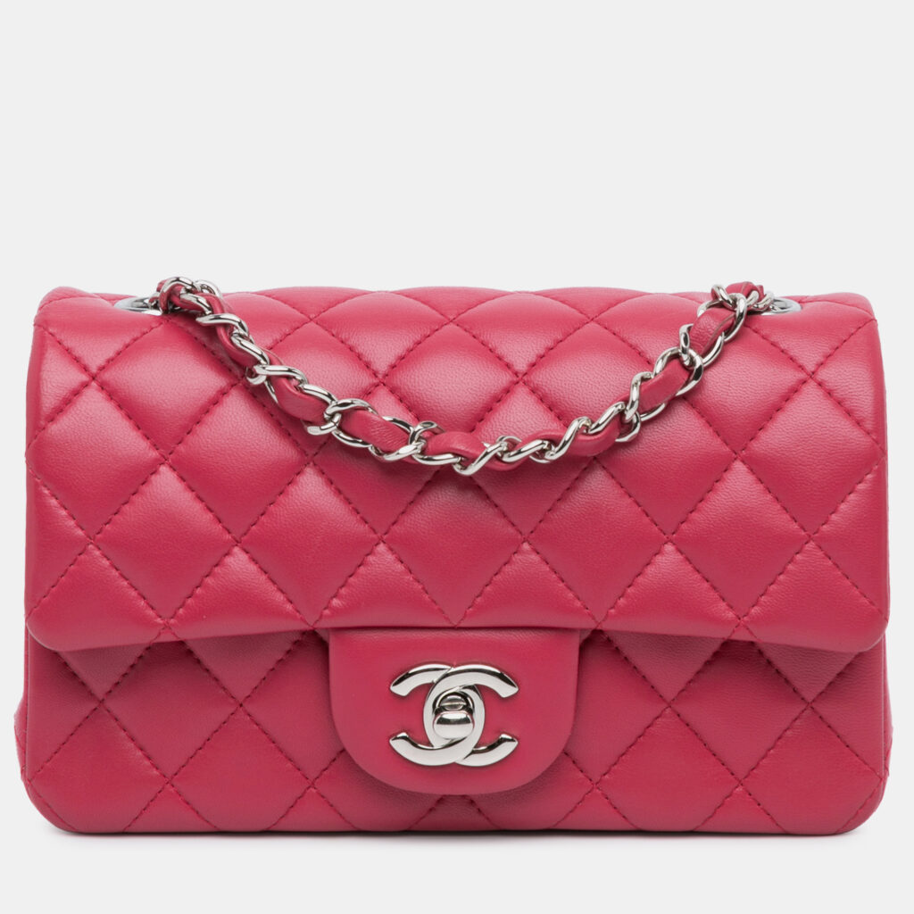 Chanel Mini Lambskin Rectangular Classic Single Flap Bag
