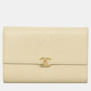 Chanel Beige CC Flap Long Wallet
