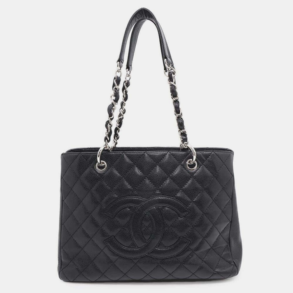 luxury-women-chanel-used-handbags-p1111155-010 Chanel Black Caviar Leather GST Tote Bag