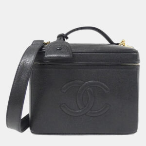 Chanel Black Caviar Leather Handbag