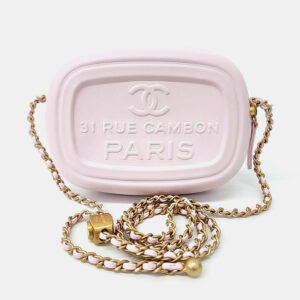 Chanel Pink Leather Mini Camera Case Bag
