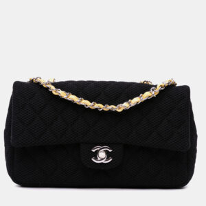 Chanel Black Medium Classic Mesh Single Flap Bag