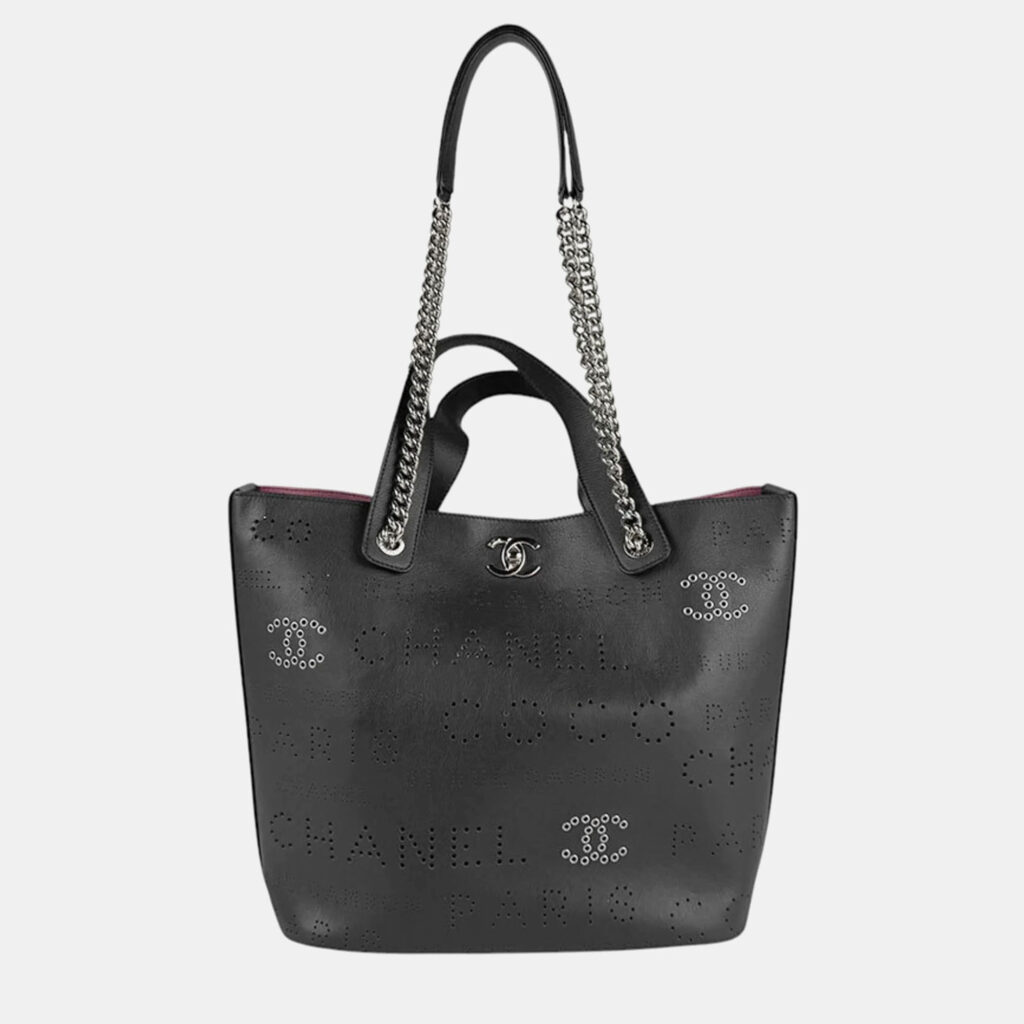 luxury-women-chanel-used-handbags-p1137251-001 Chanel Navy Leather Shoulder Bag