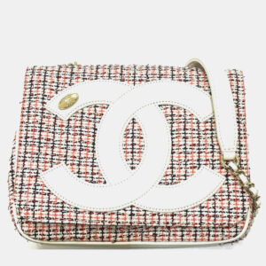 Chanel Multicolor Tweed CC Mania Flap Bag