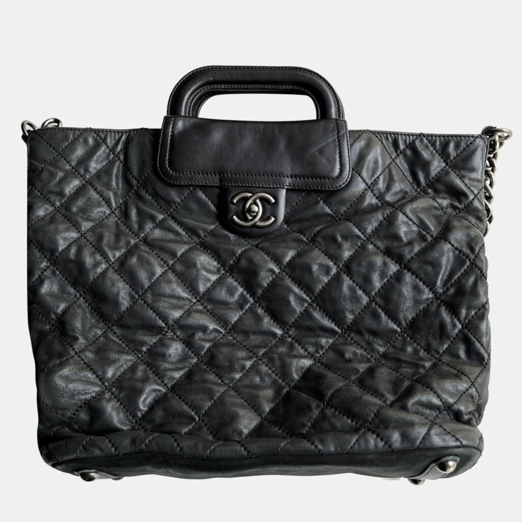 luxury-women-chanel-used-handbags-p1143434-003 Chanel Black Shopping Tote Bag