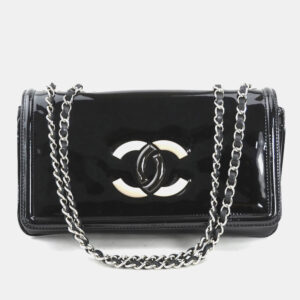 Chanel Black Patent Leather Shoulder Bag