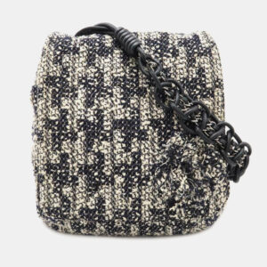 Chanel Multicolor Tweed Leather Camellia Chain Shoulder Bag