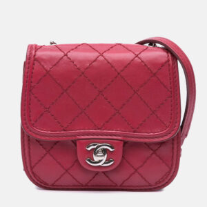 Chanel Red Mini Stitched Calfskin Citizen Flap