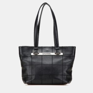 Chanel Black Caviar Choco Bar Tote