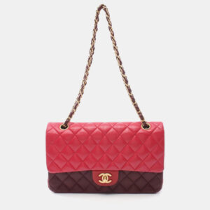Chanel Bordeaux Lambskin Classic Flap Chain Shoulder Bag