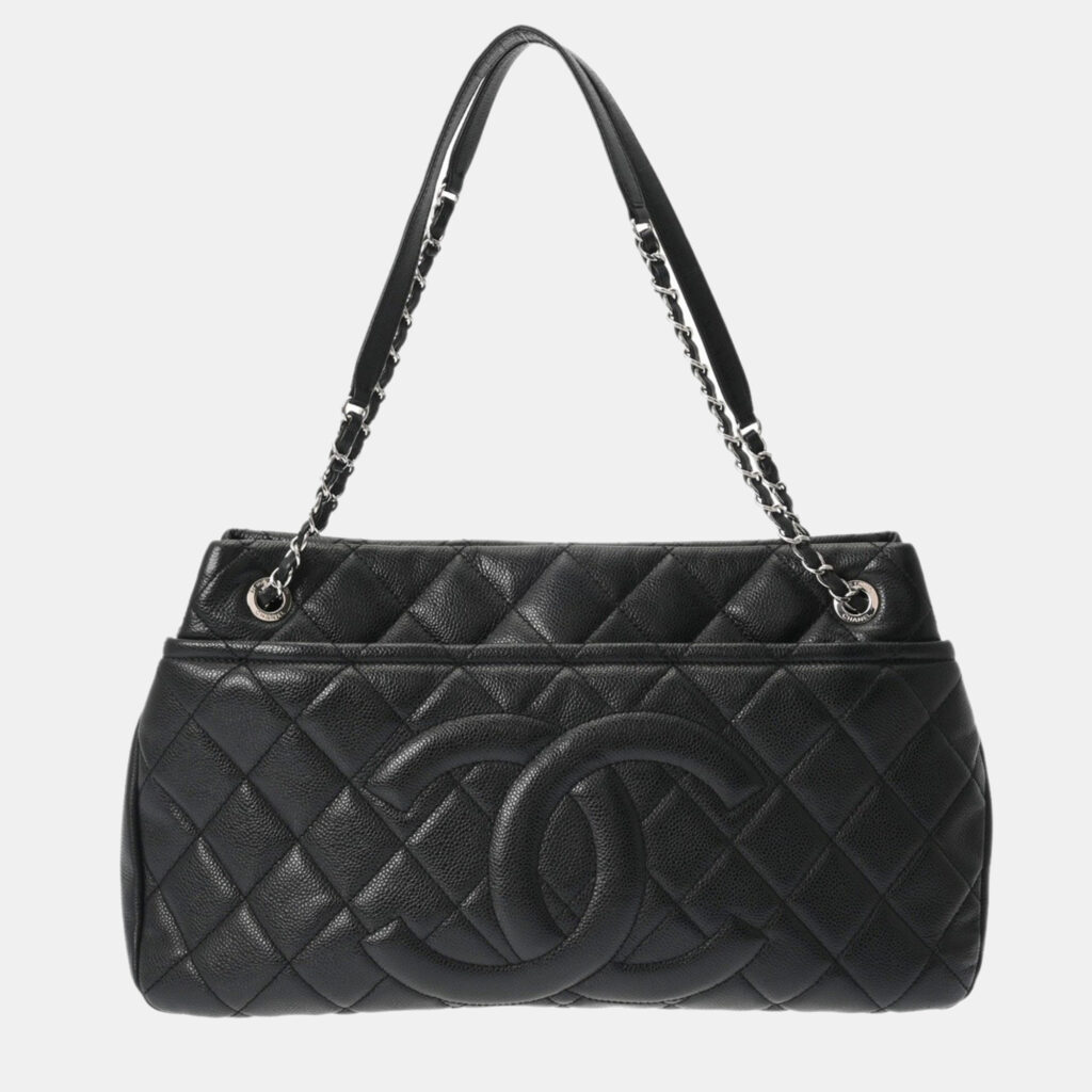 Chanel Black Leather Timeless CC Soft Tote Bag