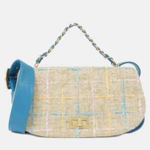 Chanel Neutrals Tweed Mademoiselle Flap Bag