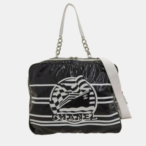 Chanel Black Patent Leather 2019 La Pausa Bay Camera Case