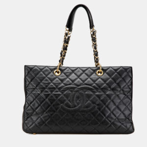 Chanel Black Caviar Grand Shopping Tote XL