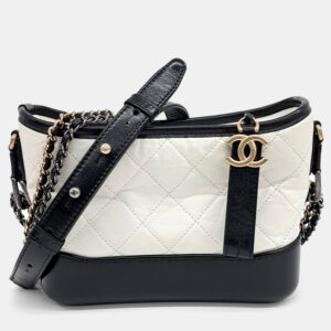Prada Black Leather Cleo Brushed Mini Shoulder Bag