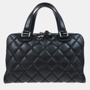 Chanel Black Calfskin Wild Stitch Handbag