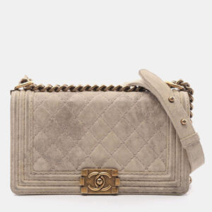 Chanel Black Matelasse Grained Calfskin CC Chain Shoulder Bag
