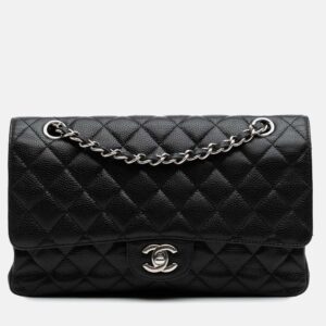 Chanel Black Medium Classic Caviar Double Flap