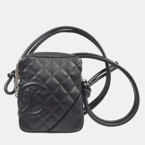 Chanel Black Calfskin Cambon Ligne Crossbody Bag
