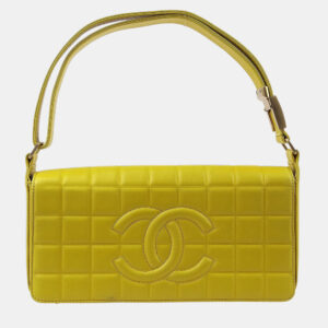 Chanel Lambskin Leather Choco Bar Shoulder Bag