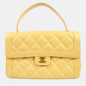Chanel Beige Calfskin Wild Stitch Handbag