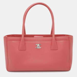 Chanel Pink Leather Executive Tote