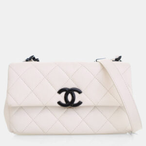 Chanel White Caviar My Everything Flap Bag