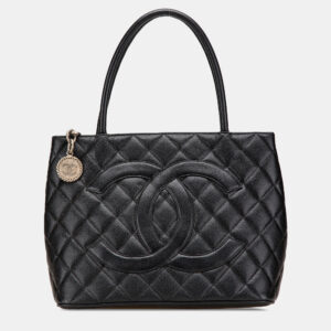 Chanel Black Caviar Medallion Tote