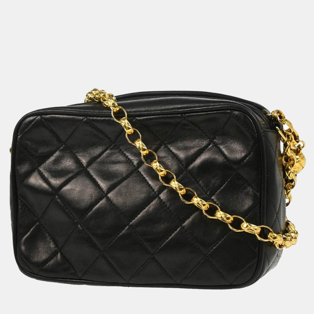 luxury-women-chanel-used-handbags-p1161888-004 Chanel Black Lambskin Quilted Mini Camera Bag