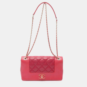 Chanel Black Quilted Goatskin Chanel 19 Round Clutch With Chain
