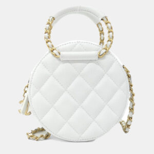 Chanel In The Loop White Leather Shoulder Bag