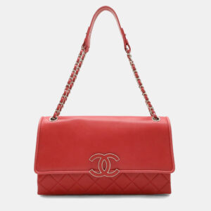 Chanel Hamptons Pink Lambskin Leather Chain Shoulder Bag
