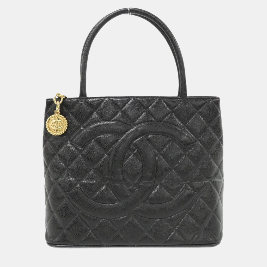 luxury-women-chanel-used-handbags-p1166253-004 Chanel Grand Shopping Black Leather Tote Bag