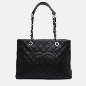 Chanel Black Caviar Grand Shopping Tote