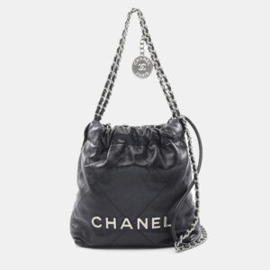 Chanel 22 Mini Black Leather Shoulder Bag