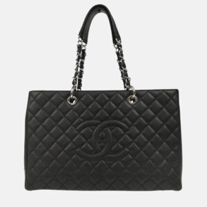 Chanel  GST XL Black Calfskin Grand Shopping Tote Bag