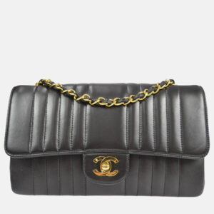 Chanel Mademoiselle Black Lambskin Shoulder Bag