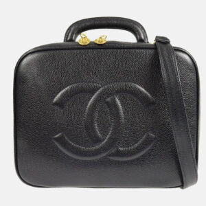 Chanel Timeless Vanity Black Calfskin Handbag