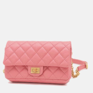 Chanel 2.55 Calfskin Pink Waist Pouch Body Bag