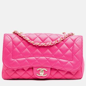 Chanel Pink Medium Quilted Lambskin Mademoiselle Chic Flap