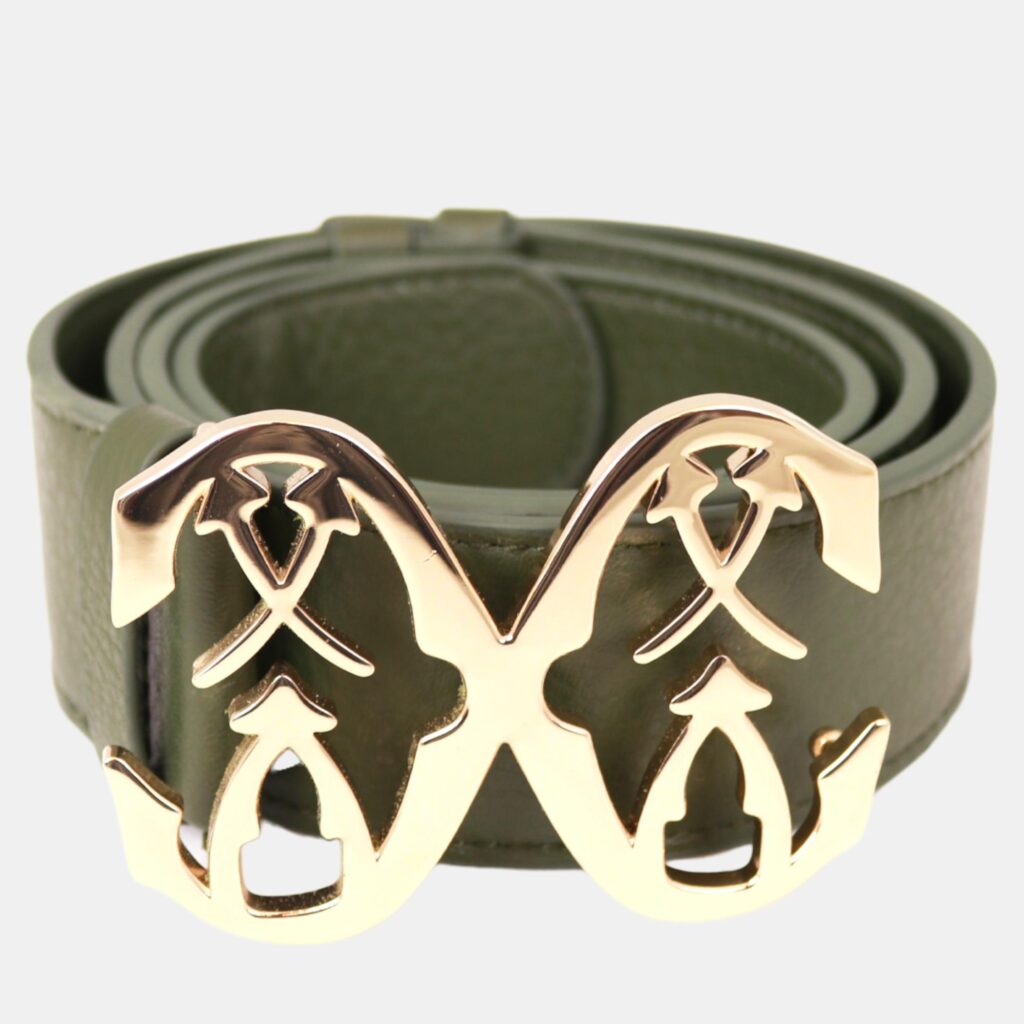 luxury-women-charriol-new-accessories-p887093-001 Charriol Military Green Leather MARIE OLGA W-Belts