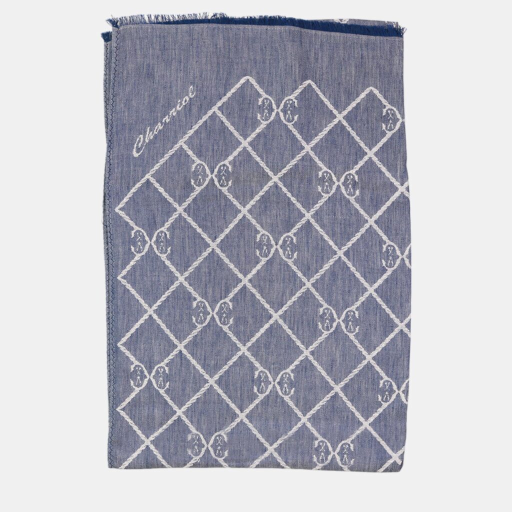 luxury-women-charriol-new-accessories-p887308-001 Charriol Navy & Grey Scarf