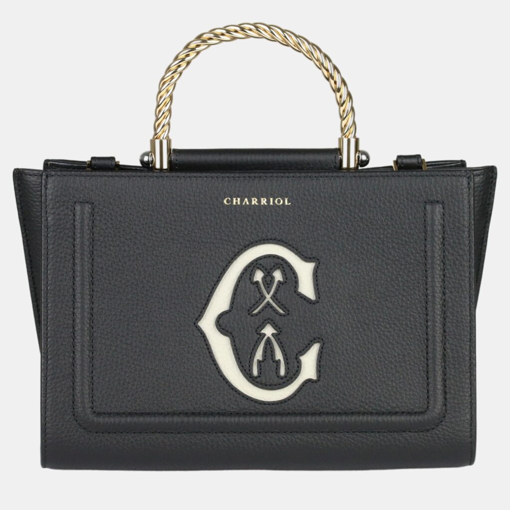 luxury-women-charriol-new-handbags-p1126784-001 Charriol Black Leather Marie Olga Handbag