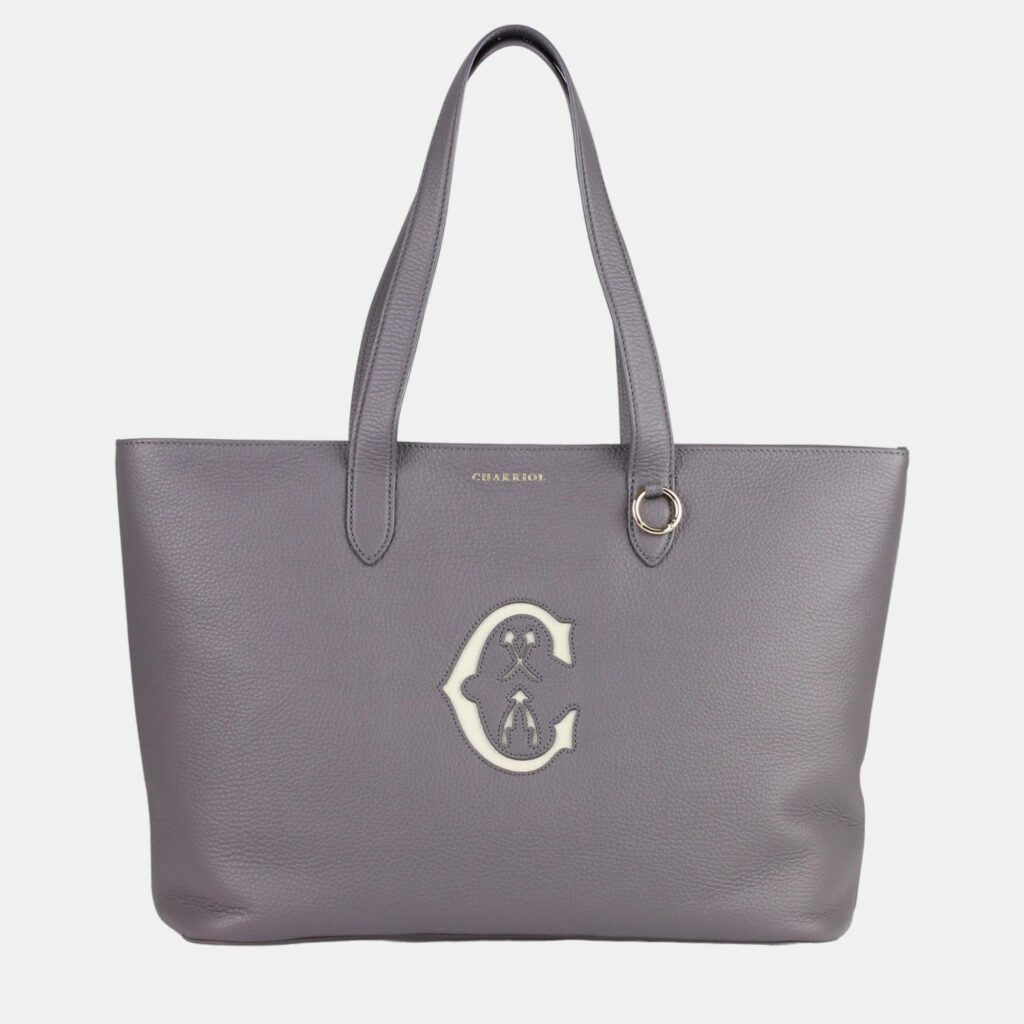 luxury-women-charriol-new-handbags-p1126786-001 Charriol Storm Grey Leather Marie Olga Shopper Bag
